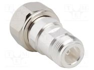 Adapter; 4,1/9,5 male,N female; Insulation: PTFE; 50Ω; Mat: brass AMPHENOL RF