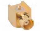 Socket; MCX; female; angled 90°; 50Ω; SMT; on PCBs; PTFE; -65÷165°C AMPHENOL RF