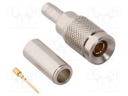 Plug; coaxial; male; straight; 75Ω; crimped; for cable; -65÷165°C AMPHENOL RF