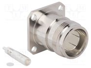 Connector: 4.3-10; female; flange (4 holes),for panel mounting AMPHENOL RF