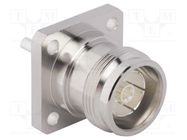 Connector: 4.3-10; female; flange (4 holes),for panel mounting AMPHENOL RF