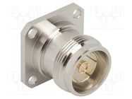 Connector: 4.3-10; female; flange (4 holes),for panel mounting AMPHENOL RF
