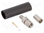 Plug; SMA; male; straight; 50Ω; Times LMR-200 Optimized; for cable AMPHENOL RF