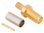 Plug; SMA; female; straight; 50Ω; RTK-044,TFC 3.6mm LL-50; PTFE AMPHENOL RF