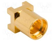 Socket; MMCX; female; straight; 50Ω; SMT; on PCBs; PTFE; gold-plated AMPHENOL RF