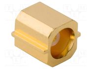 Socket; MCX; female; straight; 50Ω; SMT; on PCBs; PTFE; gold-plated AMPHENOL RF