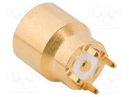 Connector: coaxial; socket; male; straight; 50Ω; THT; on PCBs; 6GHz AMPHENOL RF