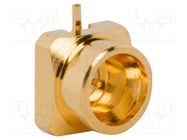 Connector: coaxial; socket; male; straight; 50Ω; SMT; on PCBs; 10GHz AMPHENOL RF