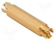 Adapter; SMPM male,both sides; Insulation: PTFE; 50Ω; 40GHz AMPHENOL RF