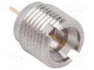 Socket; coaxial; male; straight; 50Ω; soldering; screw-in; 40GHz AMPHENOL RF