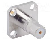 Connector: coaxial; socket; female; QMA; soldering; straight; brass AMPHENOL RF