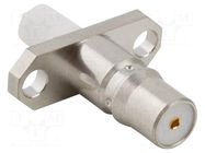 Connector: coaxial; socket; female; QMA; soldering; straight; brass AMPHENOL RF