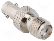 Adapter; HD-BNC female,SMA female; Insulation: PTFE; 50Ω; brass AMPHENOL RF