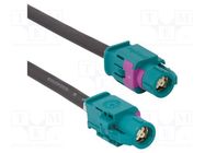 Cable; HSD female,both sides; straight; 3m; 100Ω AMPHENOL RF