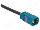 HSD,both sides; HSD-S0040103; Cable: coaxial; 1m; male; male AMPHENOL RF