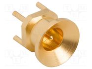 Socket; coaxial; male; straight; 50Ω; THT; on PCBs; -65÷165°C; 10GHz AMPHENOL RF