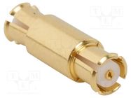 Adapter; SMP male,both sides; Insulation: PTFE; 50Ω; 40GHz AMPHENOL RF