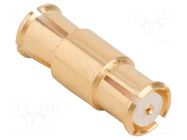 Adapter; SMP male,both sides; Insulation: PTFE; 50Ω; Plating: gold AMPHENOL RF