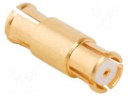 Adapter; SMP male,both sides; Insulation: PTFE; 50Ω; Plating: gold AMPHENOL RF