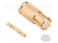 Connector: coaxial; plug; female; straight; 50Ω; soldering; 26.5GHz AMPHENOL RF