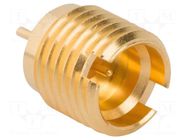 Connector: coaxial; socket; male; SMP; soldering; screw-in; brass AMPHENOL RF