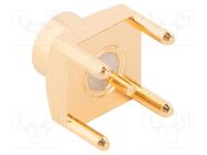 Connector: coaxial; socket; male; straight; 50Ω; THT; on PCBs; 6GHz AMPHENOL RF