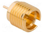 Connector: coaxial; socket; male; SMP; soldering; screw-in; brass AMPHENOL RF