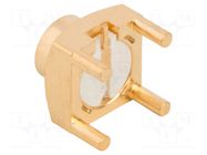 Connector: coaxial; socket; male; SMP; THT; on PCBs; straight; brass AMPHENOL RF