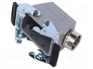 Enclosure for connectors: HDC; size H-B 10; for cable; angled LAPP