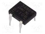 Bridge rectifier: single-phase; Urmax: 600V; If: 1A; Ifsm: 30A; DIP4 PanJit Semiconductor