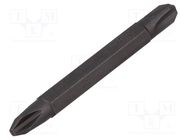 Screwdriver bit; Phillips; PH2,PH3; Overall len: 60mm KING TONY