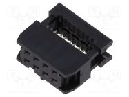 Plug; IDC; female; PIN: 8; without strain relief; IDC; 1.27mm; black Amphenol Communications Solutions