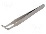 Tweezers; 115mm; for precision works; Blades: curved WELLER