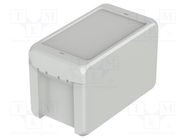 Enclosure: multipurpose; X: 80mm; Y: 151mm; Z: 90mm; BOCUBE; grey BOPLA