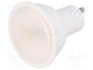 LED lamp; warm white; GU10; 230VAC; 400lm; 5W; 120°; 3000K; 3pcs. GTV Poland
