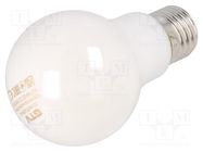 LED lamp; milky; E27; 230VAC; 8W; 360°; 4000K GTV Poland