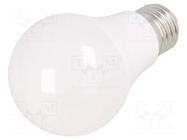 LED lamp; white cold; E27; 230VAC; 900lm; 9.5W; 220°; 6400K GTV Poland