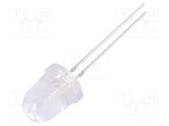 LED; UV; 8°; 20mA; 114mW; 370÷380nm; 3/3.4/3.8V; THT; Front: convex OPTOSUPPLY