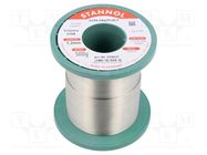 Soldering wire; tin; Sn96,5Ag3Cu0,5; 1.2mm; 500g; lead free; reel STANNOL