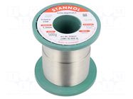 Tin; lead free; Sn96,5Ag3Cu0,5; 1.2mm; 500g; reel; 2.7%; Flux: SW26 STANNOL