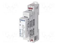 Timer; 1s÷10days; SPDT; 12÷240VAC; 12÷240VDC; -20÷50°C; IP20 ORNO