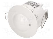 Microwave motion detector; ceiling; 230VAC; IP20; -20÷50°C; 1÷8m ORNO