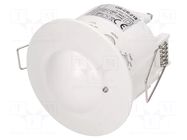 Microwave motion detector; ceiling; 230VAC; IP20; -20÷50°C; 1÷8m ORNO