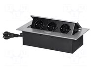 Plug socket strip: furniture; furniture socket; IP20; 3680W ORNO