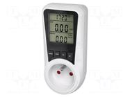 Controller; plug-in; IP20; 16A; 230VAC 50/60Hz; Display: LCD; white VIRONE