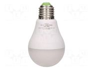 LED lamp; E27; 230VAC; 825lm; 7W; 360°; 4000K; CRImin: 80; 10m VIRONE