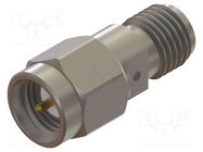 Adapter; 2A; 18.6mm; SMA socket,SMA plug; 50Ω; 335V; 18GHz CAL TEST