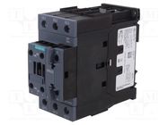 Contactor: 3-pole; NO x3; Auxiliary contacts: NO + NC; 24VAC; 50A SIEMENS