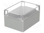 Enclosure: multipurpose; X: 120mm; Y: 160mm; Z: 90mm; EUROMAS; IP66 BOPLA