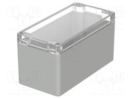 Enclosure: multipurpose; X: 80mm; Y: 160mm; Z: 85mm; EUROMAS; IP66 BOPLA